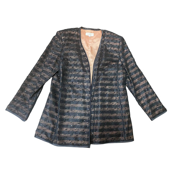 Kathryn Lindsay Occasion Sequin Stylish Jacket Blazer~ 18W - Picture 3 of 6
